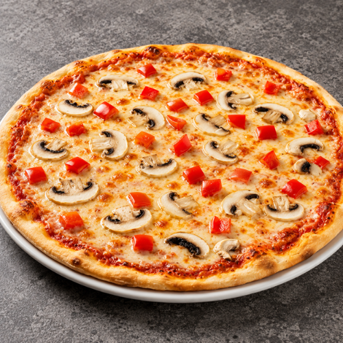 Göbələkli pizza