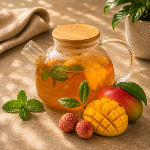 Mango - liçi çayı