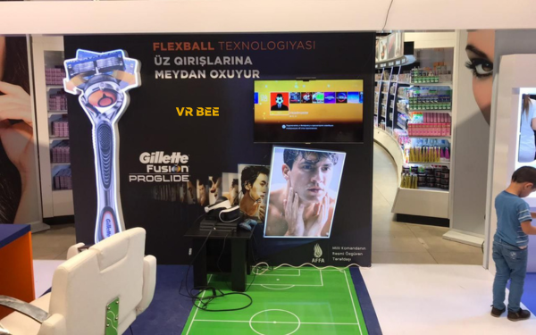 Gillette promo zonasında VR oyun